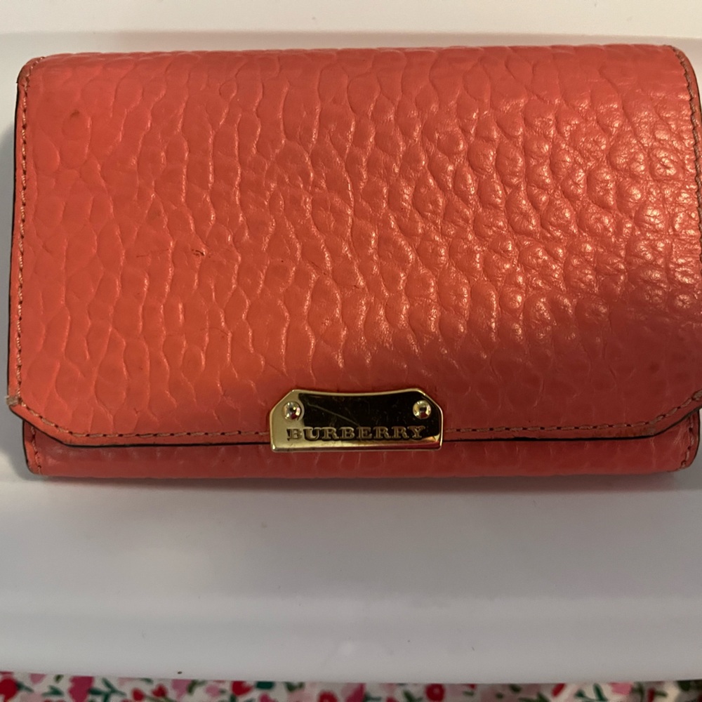 Burberry Coral Leather Phone Case
